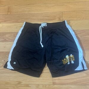 Laurier Goldenhawks Russell Black/White Men's Athletic Shorts